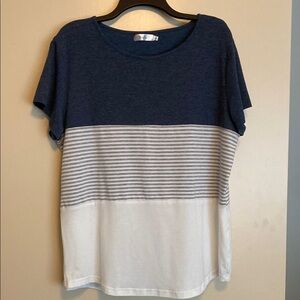 Navy and White Striped T-Shirt